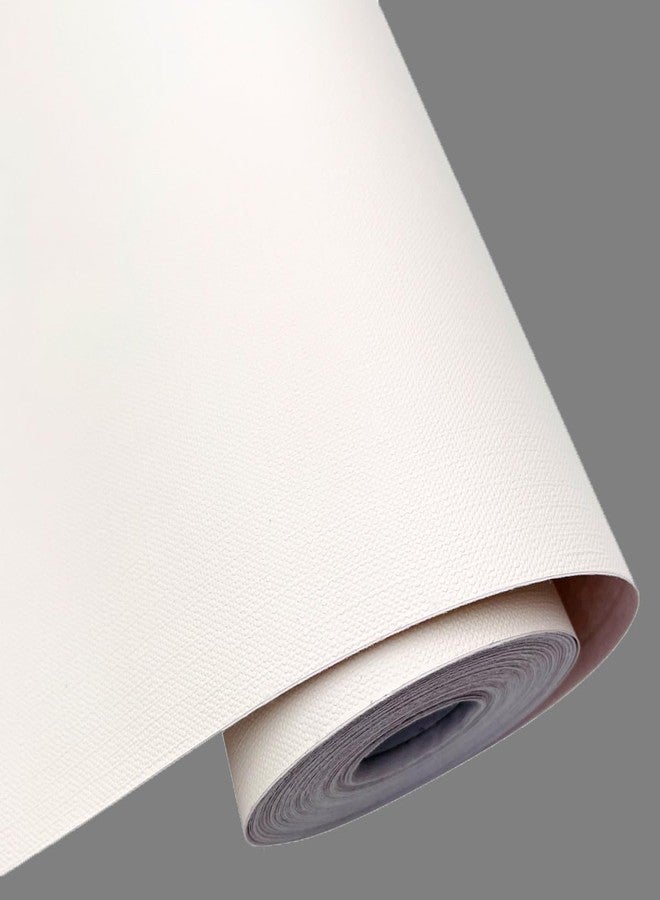 Yifasy Shelf Liner Off White Self-Adhesive Solid Color Drawer Cabinet Paper Line Study Writing Desk 118x17.7 Inch - Image 1